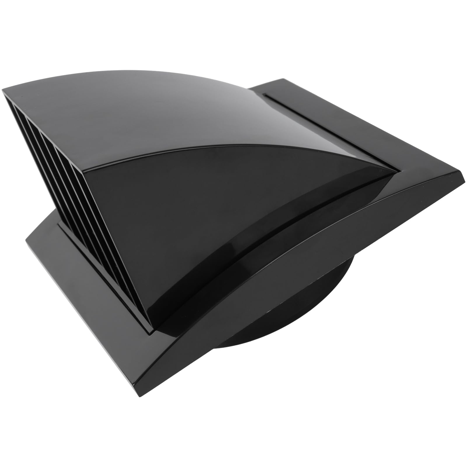 Vent Systems Black diameter 100 mm / 4" Inch Exhaust Vent Cover, Dryer Vent Hood, Louvered Dryer Cover, Vent Hood Cap