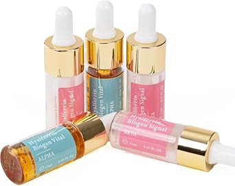 Biogen Ampoule Set | Skin Bulb Set | Skin Barrier Repair | 5 Bulbs for Skin Brightness and Elasticity | Vital Alpha and Signal Beta Formulas | For All Skin Types