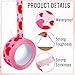 Whaline 109 Yard Valentine' s Day Packing Tape Waterproof Shipping Tape Romantic Red Pink Heart Gift Wrapping Tapes for Small Business DIY Crafts Box Carton Decor