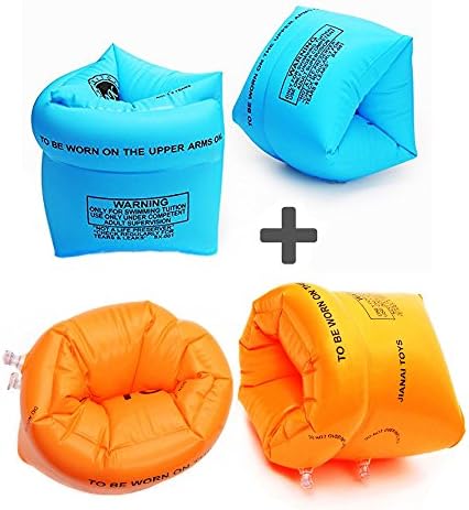 Swim Fabric Arm Band Inflatable Arm Bands Floatation Sleeves 2set-4pcs