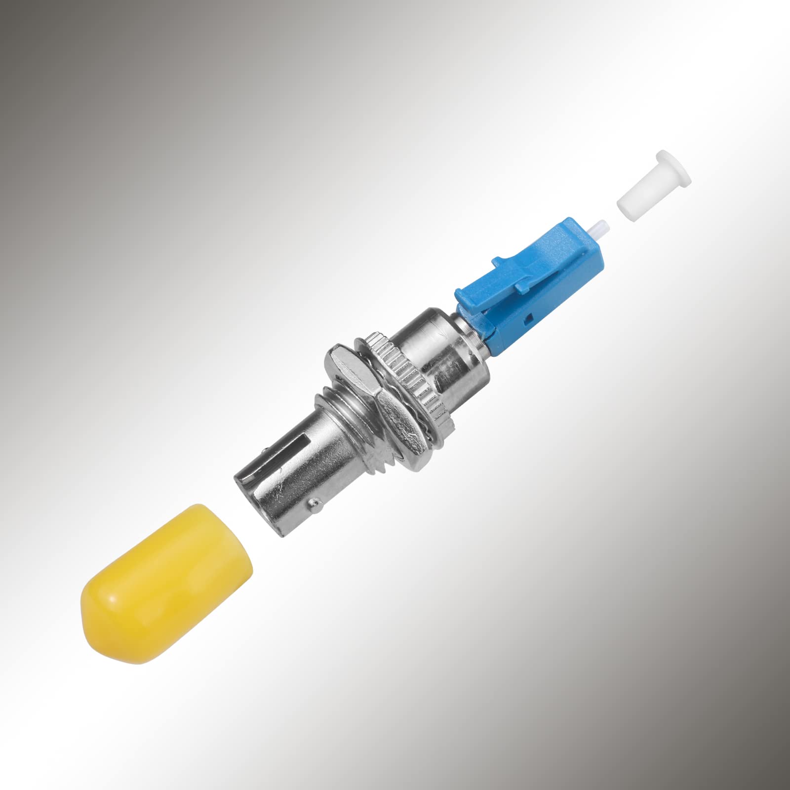 10 Stück Singlemode LC/UPC Stecker auf ST/UPC Buchse Glasfaser Adapter Connector Hybrid Optischer Adapter/Koppler, Flansch-Adapter