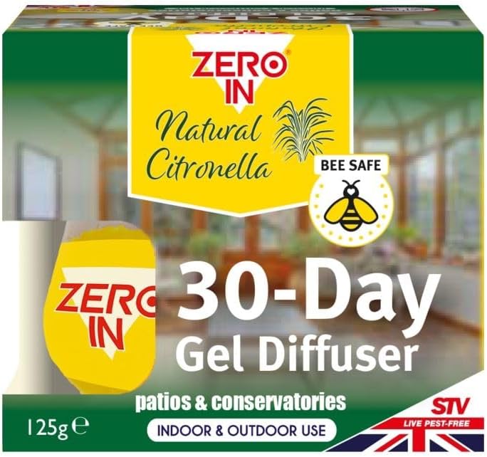 STV Zero In Natural Citronella 30-Day Gel Diffuser