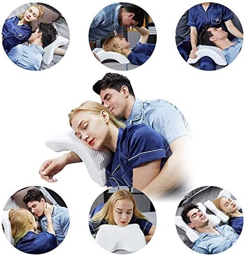 Side Sleeper Pillows for Neck and Shoulder Pain,Contour Shredded Memory Foam Pillow,Multifunctional Pillow as Cervical Pillow,Cuddle Pillow Arm Pillow,Couple Pillow,Neck Support Pillow for Sleeping