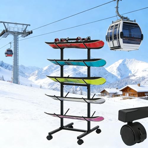 Il rack di stoccaggio a pavimento non richiede montaggio a parete. Il design a due lati può ospitare tappetini da yoga, skateboard, snowboard, bastoncini da sci e altre attrezzature.