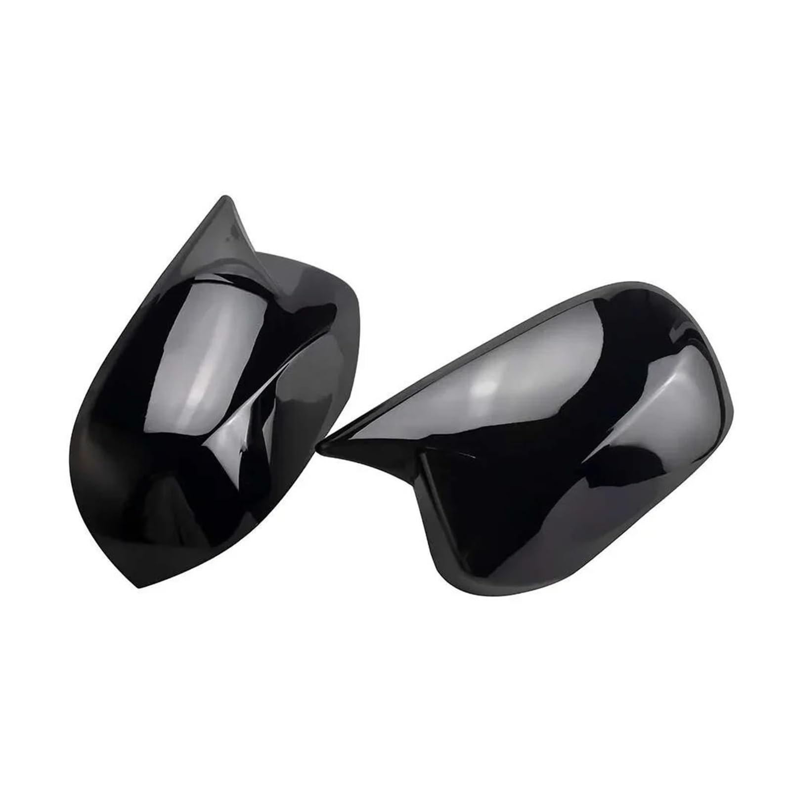 for Subaru for Outback 2010 2011 2012 2013 ABS Car Rearview Side Mirror Cover Wing Cap Exterior Door Trim Adhesive Sticker Parts(Gloss Black)
