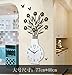 Produktbild Einfache Persönlichkeit, Kreativität, Mode, Kunstuhr, Ruhiges, atmosphärisches Sofa, 16 Zoll, Schwarz (77 * 40) Butterfly Wall Paste