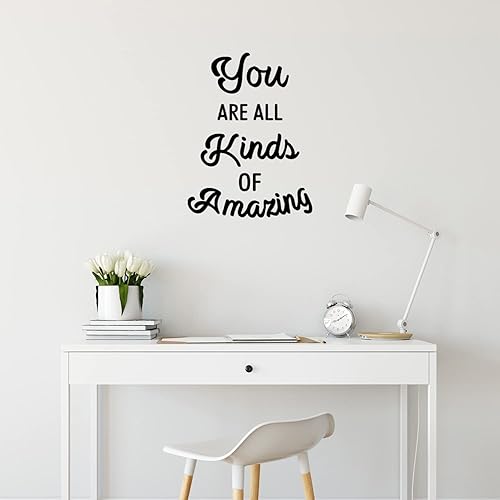 Miniatura 1 de Adhesivo decorativo de vinilo para pared diseño de You are All Kinds of Amazing  209 x 157in  inspirador de moda para el hogar habitación de bebé