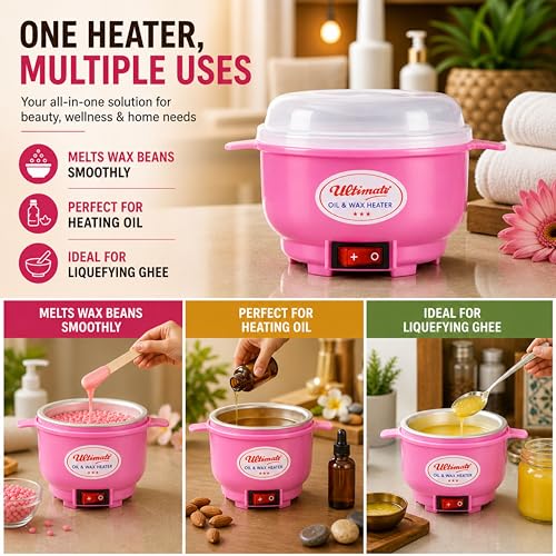 Image of Oil & Wax Heater for Melting Wax, Heating Massager Oil and Liquifying Ghee