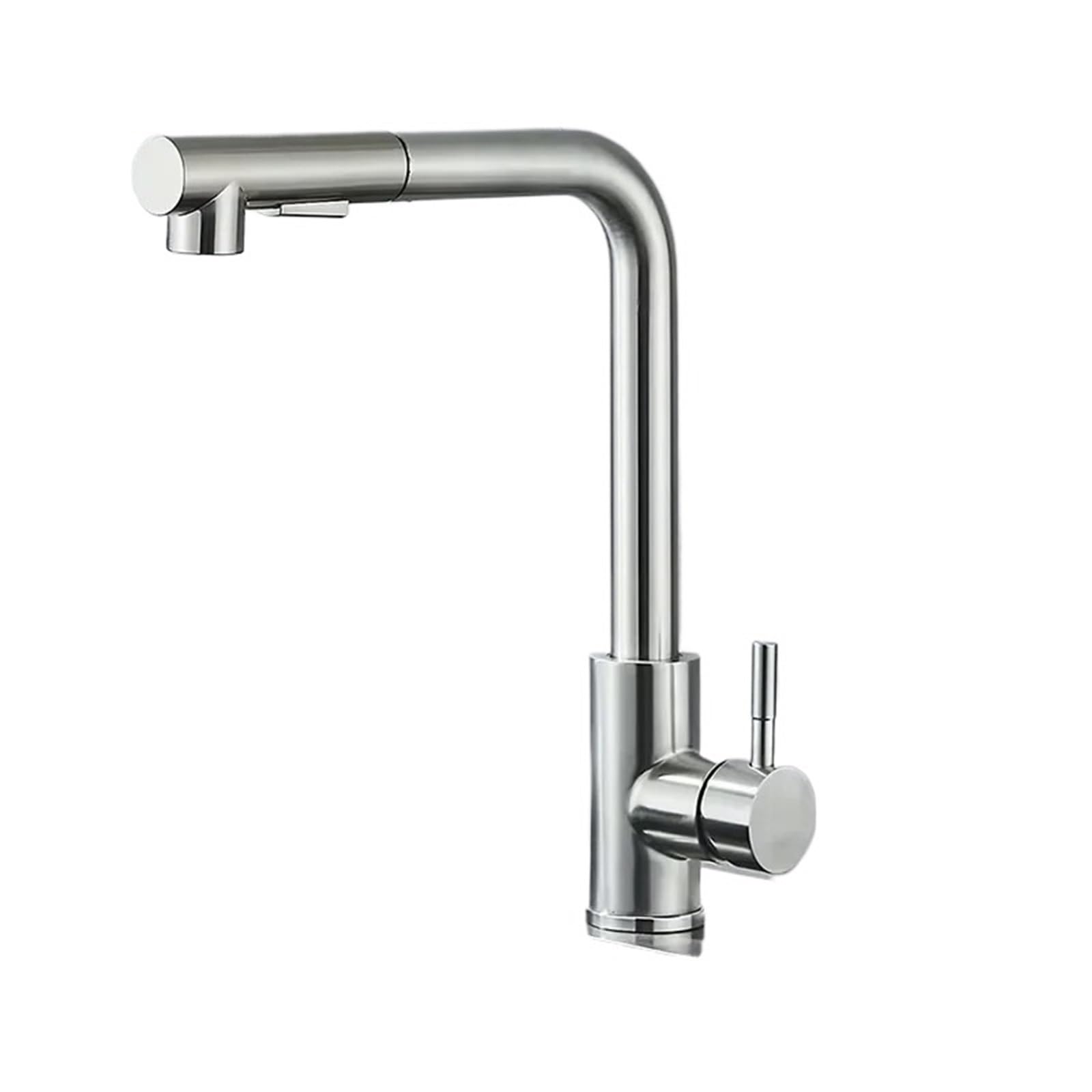 Pull Out Kitchen Tap Pull-Out Telescopic Rotary Kitchen Faucet Dual Mode Hot Cold Stainless Steel Water Outlet Utility Sink Tap