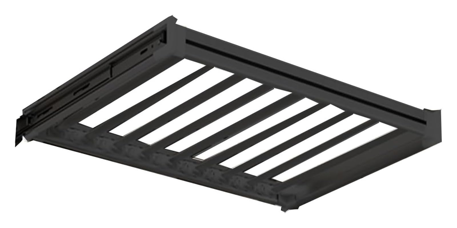 WMYYZYQ Pull Out Pants Rack for Closet, Pull Out Trousers Rack Drawer, Adjustable Hanging Rod, Very Suitable for Drying Clothes Above The Washing Machine,Black-450-600mm