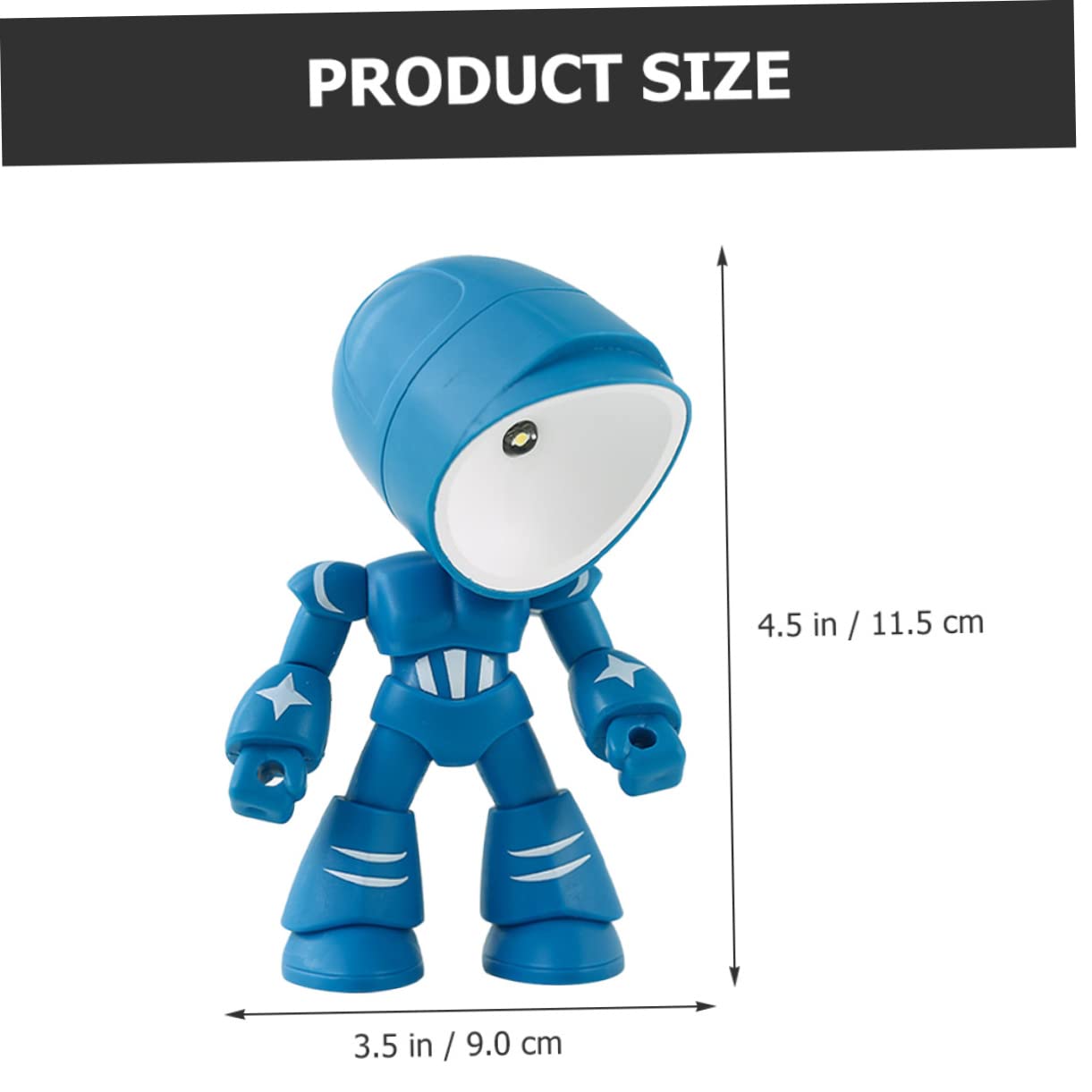 XANAYXWJ 2 szt. Robot stołowa Led Lampka nocna Robot biurkowy Mała stołowa Roboty Lampka nocna Lampka nocna Lampka nocna Lampka nocna na ół Lampka do sypialni Student Udekoruj Przycisk