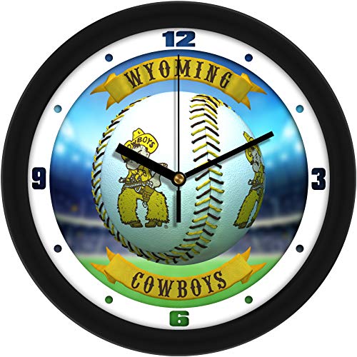 Wyoming Cowboys - Home Run Wall Clock