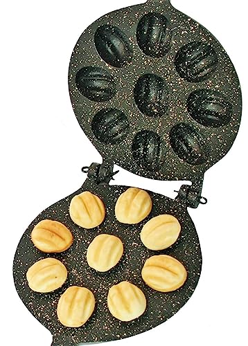 Walnut Cookie Mold Maker - Non-Stick Granite Oreshki Mold - Nut Cookies Maker