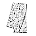 Lambs & Ivy Classic Snoopy Minky and Sherpa Baby Blanket - White/Black