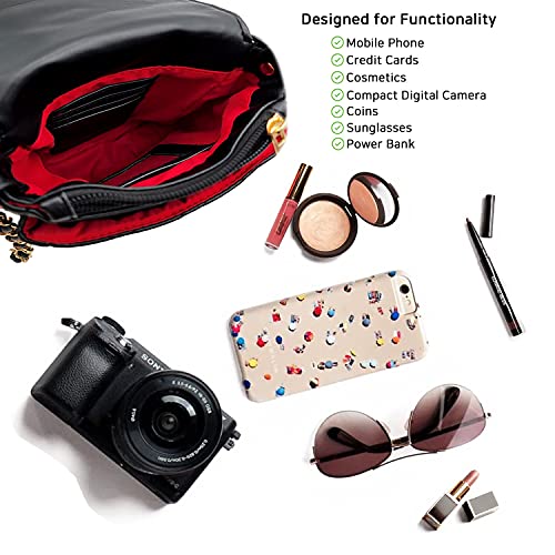 Phone Crossbody Bags for Women Small Vegan Leather Mini Shoulder Wallet Card Quilted Purse4