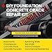 RadonSeal Complete DIY Foundation Crack Repair Kit, 10 Ft - Low-Viscosity Urethane Injection Sealant for Crawl Spaces & Concrete Basement Walls, Stops Water Leaks & Radon Gas, Drill-Free Filler
