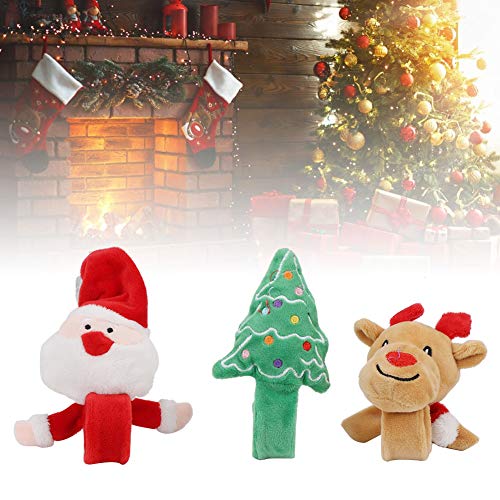 Pulseira de encaixe, 3 peças pulseira de batida de Natal pulseiras de batida para crianças pulseiras