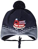 Made in Germany maximo Jungen Band Beanie-Mütze, Flintstone/Navy, 45