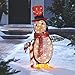 NOMA Pre-Lit Light Up Incandescent Classic Penguin with Red Top Hat | Christmas Holiday Lawn Decoration | Indoor/Outdoor | 100 Count Lights | 2.75’ Feet