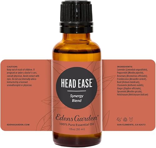Miniatura 9 de Head Ease Synergy Blend Essential Oil por Edens Garden (Comparable a PastTense de doTERRA), 1