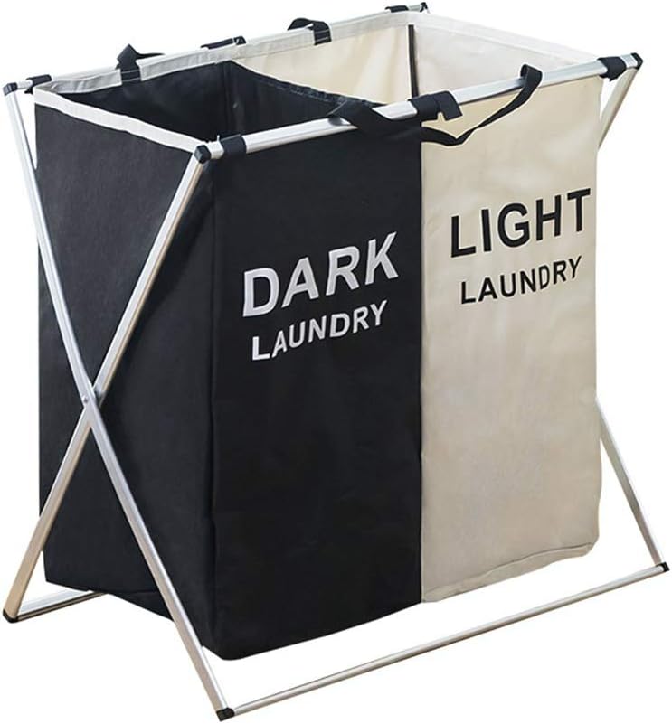 Großer faltbarer Wäschekorb Wäschesammler mit wasserdichten Taschen
