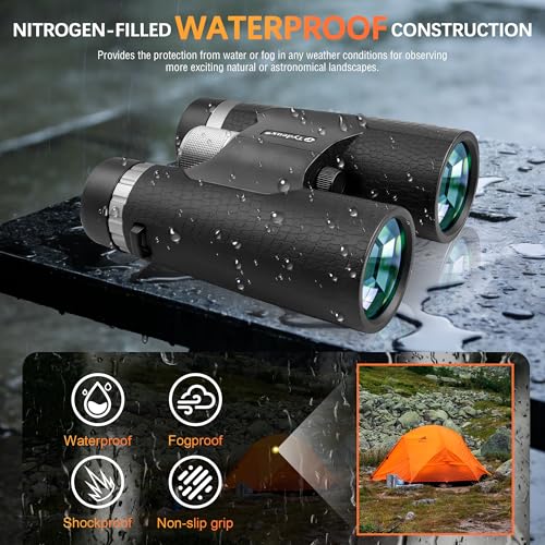 Binoculares Compactos 8x42 con Adaptador de Trípode miniatura 7