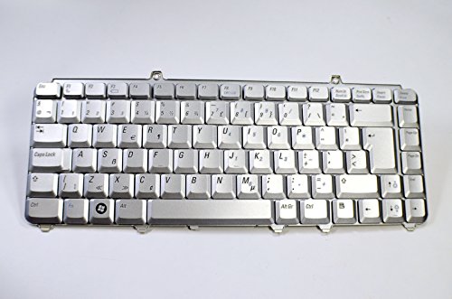Dell New Genuine OEM Inspiron 1420 1421 1520 1521 1525 1526 XPS M1330 M1530 Laptop Notebook NSK-D9A08 9J.N9382.A08 Silver 87 Keys Dutch Netherland Keypad Typing Board Keyboard Assembly RN169