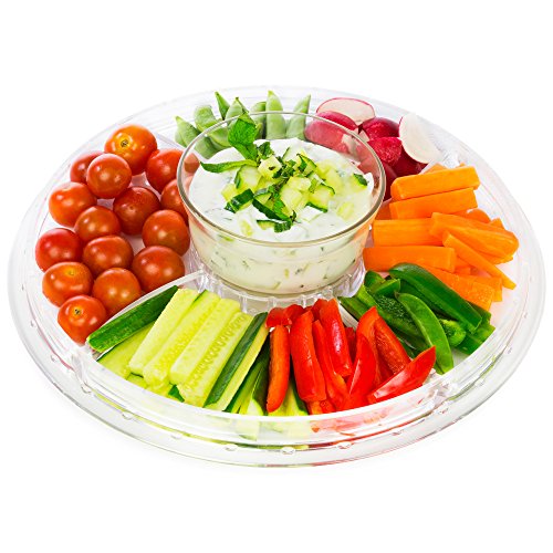 Cake Stand Multifunctional Serving Platter and Cake Plate With Dome - 6 Uses - Perlli