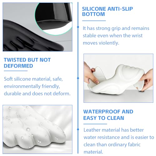 Angel-Flügel Handgelenkstütze: 430×105 Handballenauflage Tastatur, Handauflage Tastatur Mit PU Leder, Ergonomische Maus Handgelenkauflage, für Büro und Zuhause