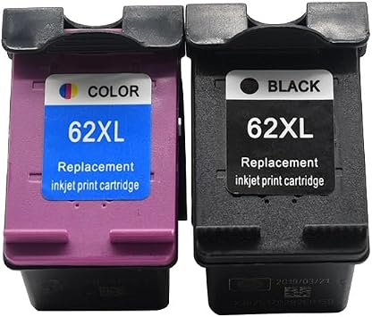 1 Set X C2P05AN 62XL Black Ink Cartridge Compatible with HP Envy 5540 5643 5542 5544 5545 5640 5642 5660 5665 7640 7645 8000 Officejet 5740 5741 5742 5743 5744 5745 5746 8040