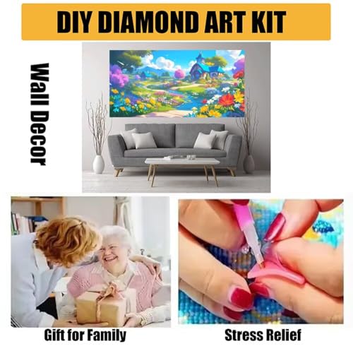 DIY Crystal Art Grand Format Toile Mosaïque Facile Adulte - 7