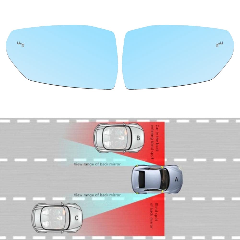 Qqmora di Rilevamento Punti Ciechi con Sensore a Microonde per Auto Affidabile e Preciso per 2017 Cambi di Corsia Sicuri e Avvisi Posteriori con Indicatore LED