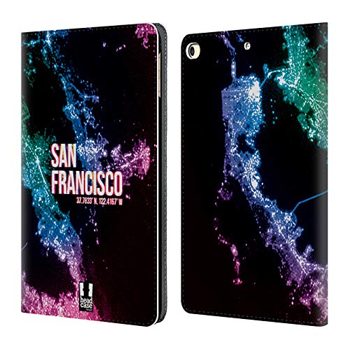 Housse en cuir iPad 9.7 2017 2018 finition premium San Francisco Lumières