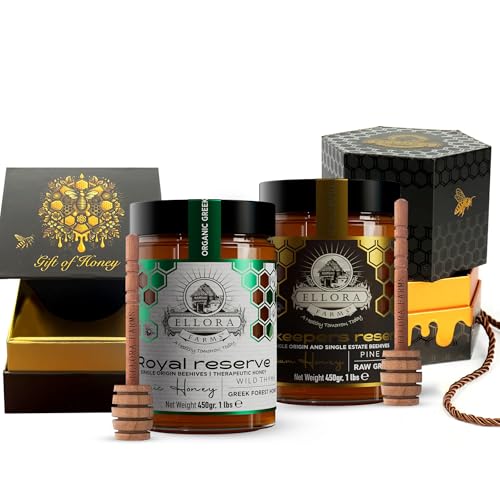 Miel Cruda Orgánica Griega Ellora Farms 2 x 450g miniatura 1