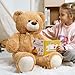 HollyHOME Big Teddy Bear Large Teddy Bear Stuffed Animal Birthday Valentines Day Plush for Kids and Girlfriend 36 inch Tan