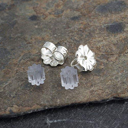 Miniatura 3 de Sterling Silver Post Stud Piercing Earrings for Cartilage Tragus Helix Multiple Piercing Hypoallergenic Birthstone Jewelry for Women (Red Garnet 3mm