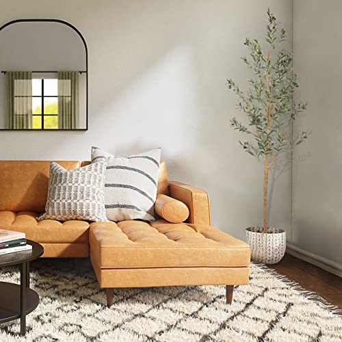 Lyerse 7Ft Artificial Olive Tree Tall Fake Potted Olive Silk Tree With Planter Large Faux Olive Branches And Fruits Artificial Tree For Office House Living Room Home Decor #TOP4