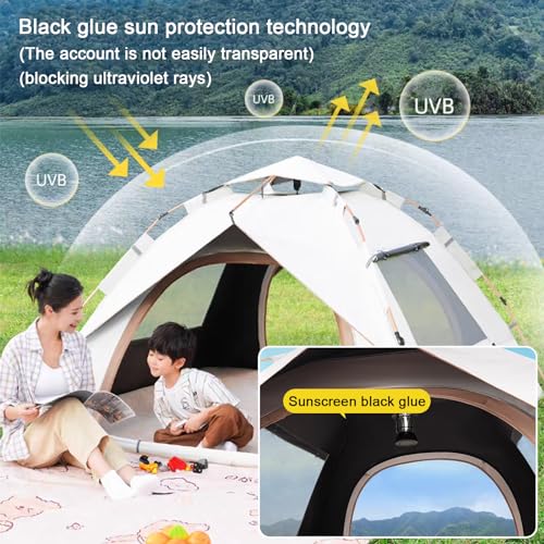 Carpa de camping Pop-Up para 3-4 personas ligera y portátil miniatura 3