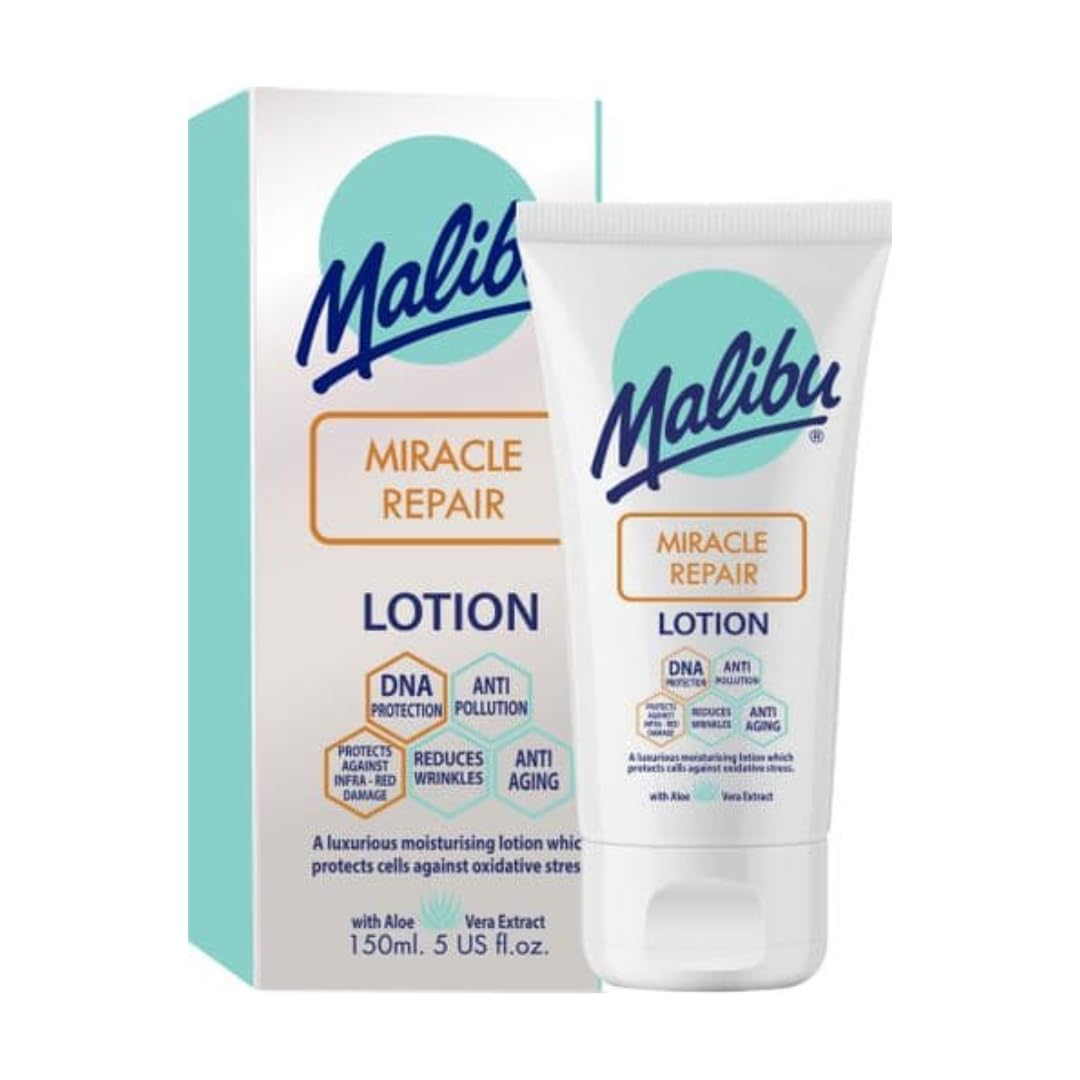 Malibu Sun Ultra Hydration Lotion, Moisturising After Sun & Daily Body Lotion, Anti-Ageing Skincare with Collagen Stimulating Care, 150ml