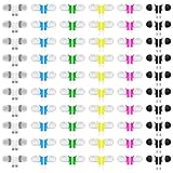 ZHENWAY 60 Pack Earbuds Bulk Kids Classroom Headphones for School Travel or Home Use(6 Color)