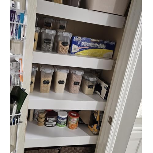 JNTFNE Paquete de 4 fundas para estantes de despensa con patrón de grano de madera de imitación, forro de alambre de PVC fácil de cortar para armario/cocina, cubiertas de alambre que mejoran la