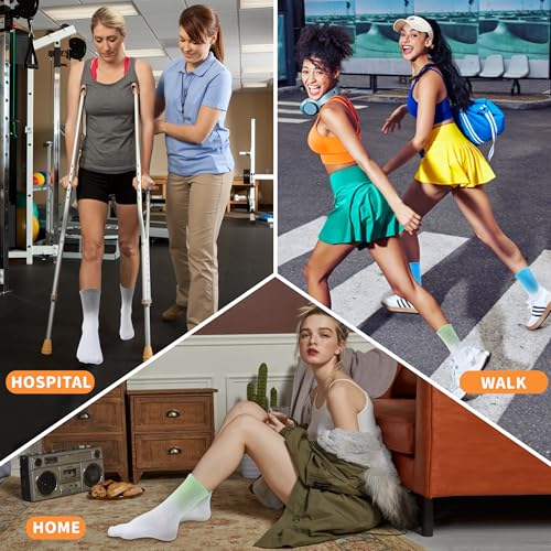 Image of Grip Socks Pilates for Women- Cute Pilates Socks- Tie Dye Non Slip Grippy Sock Woman for Yoga Barre Dance