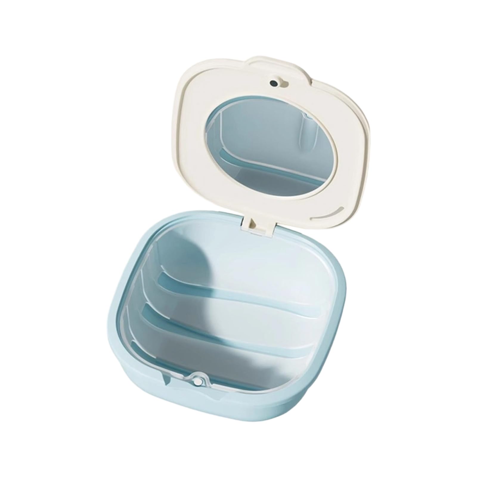 carotoe Compact Portable Retainers Case Holder for Invisible Aligners Hygienic Storage Box with Secure Lid Design Portable Brace Case