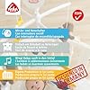 Fehn 064070 Móvil musical Australia, caja de música móvil con simpáticos animalitos de color gris suave, Melodía "canción de cuna de Brahms", Para bebés de 0 a 5 meses, Altura: 65 cm, diámetro 40 cm #5