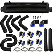 Universal DIY 2.5" 63mm Intercooler 550x180x64mm and Aluminum Pipe Piping Hose Kit