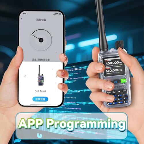 Image of BAOFENG UV5RMINI Two Way Radio NOAA Weather Radio Dual PTT 999CH Survival Radio APP Programming Copy Frequency Ham Radio