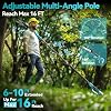 Seesii 2-in-1 Cordless Pole Saw & Mini Chainsaw - 8-Inch Bar, 2 Batteries, Extendable To 10ft