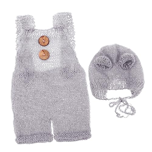 VALICLUD 1juego Conjunto Adorable De Gorro Monito De Oso De Suave Para Fotografía De Recién Nacidos Traje De Estilo Moderno