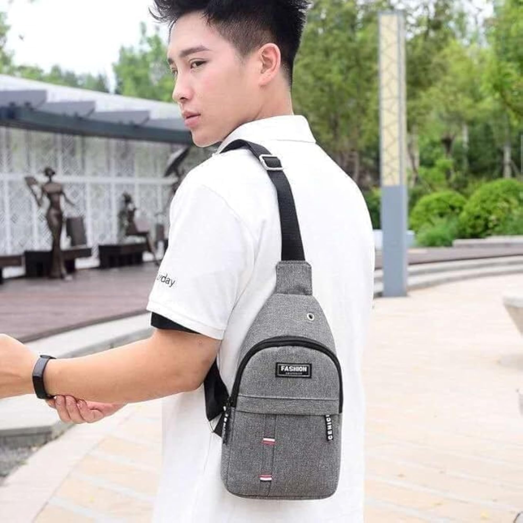 Men's Sling Shoulder Bag Cross Chest Bag Compact
