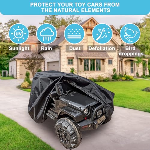 Image of Large Ride-On Truck Toy Car Cover, Outdoor Cover for Power Wheels Jeep